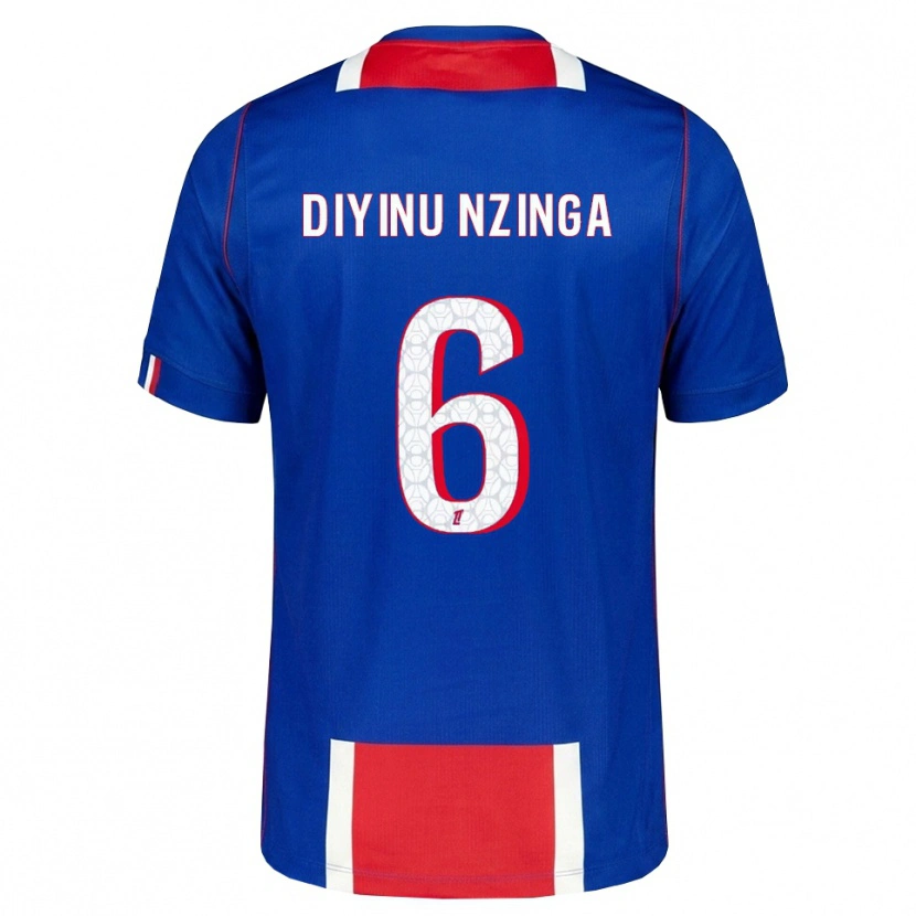 Danxen Kinderen Vainqueur Nzinga #6 Rood Wit Blauw Thuisshirt Thuistenue 2026/27 T-Shirt