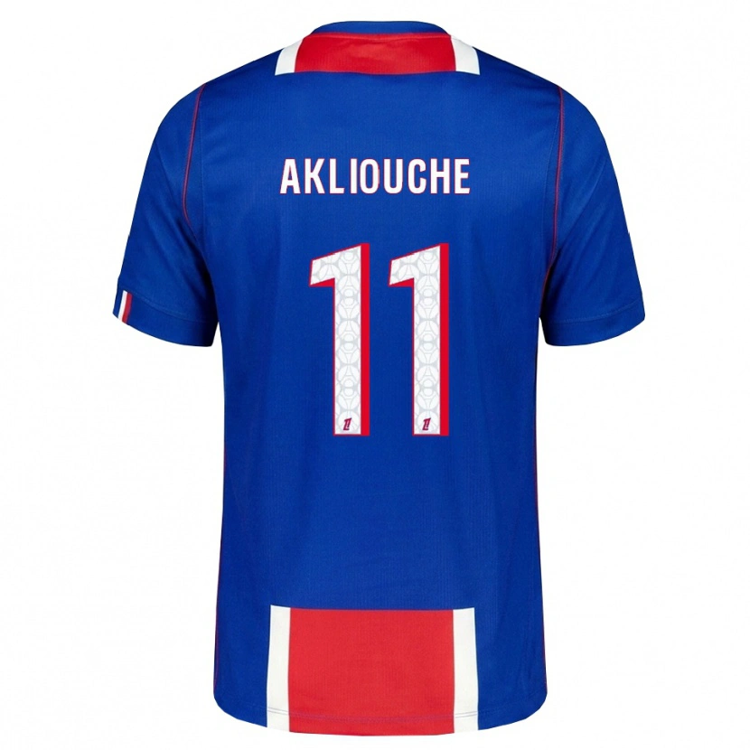 Danxen Kinderen Maghnes Akliouche #11 Rood Wit Blauw Thuisshirt Thuistenue 2026/27 T-Shirt