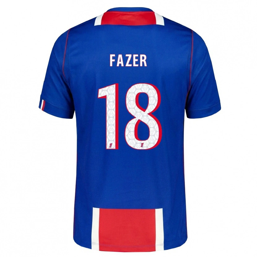Danxen Kinderen Laurina Fazer #18 Rood Wit Blauw Thuisshirt Thuistenue 2026/27 T-Shirt