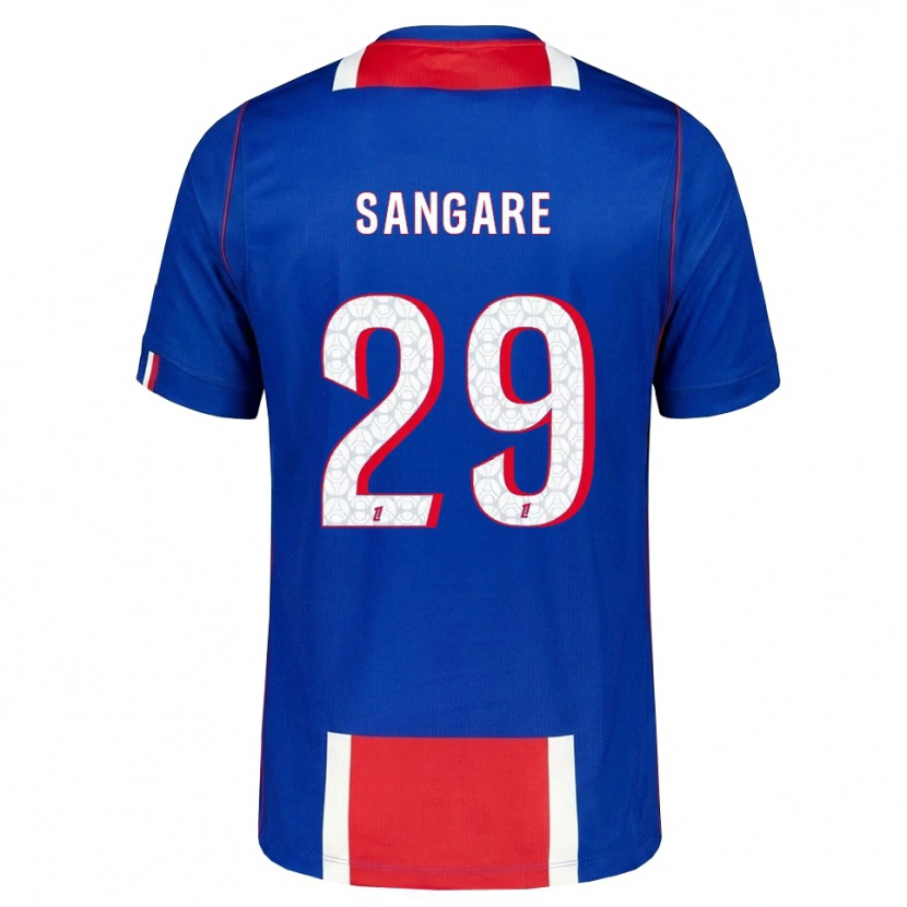 Danxen Kinderen Hawa Sangare #29 Rood Wit Blauw Thuisshirt Thuistenue 2026/27 T-Shirt