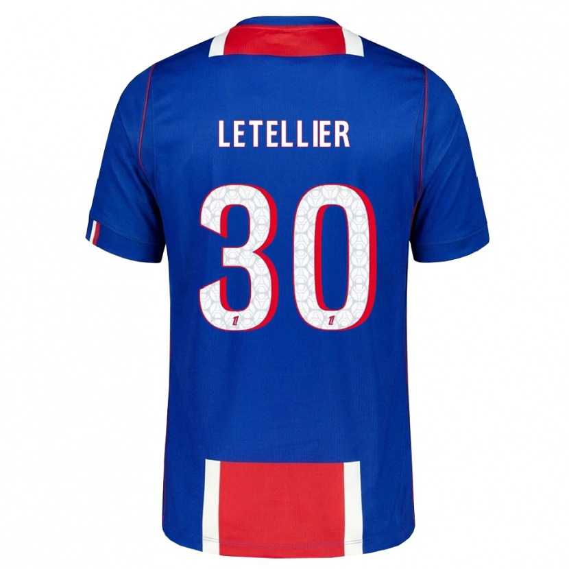 Danxen Kinderen Alexandre Letellier #30 Rood Wit Blauw Thuisshirt Thuistenue 2026/27 T-Shirt