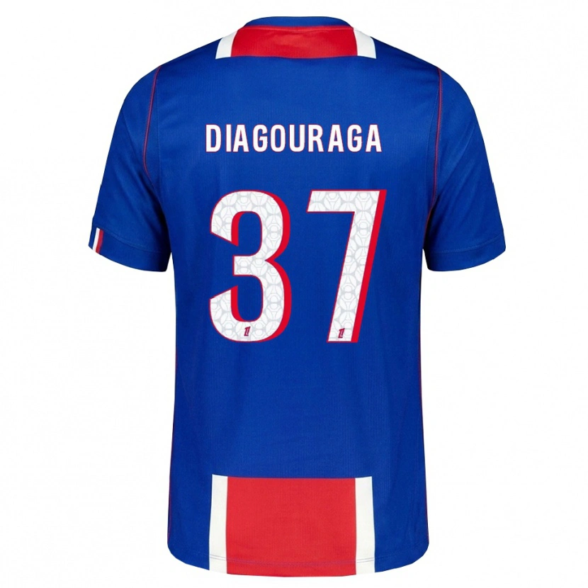 Danxen Kinderen Toumani Diagouraga #37 Rood Wit Blauw Thuisshirt Thuistenue 2026/27 T-Shirt