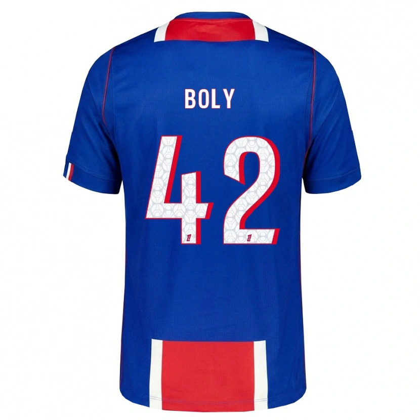Danxen Kinderen David Boly #42 Rood Wit Blauw Thuisshirt Thuistenue 2026/27 T-Shirt