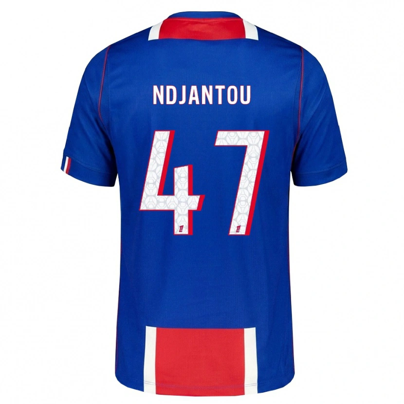 Danxen Kinderen Quentin Ndjantou #47 Rood Wit Blauw Thuisshirt Thuistenue 2026/27 T-Shirt