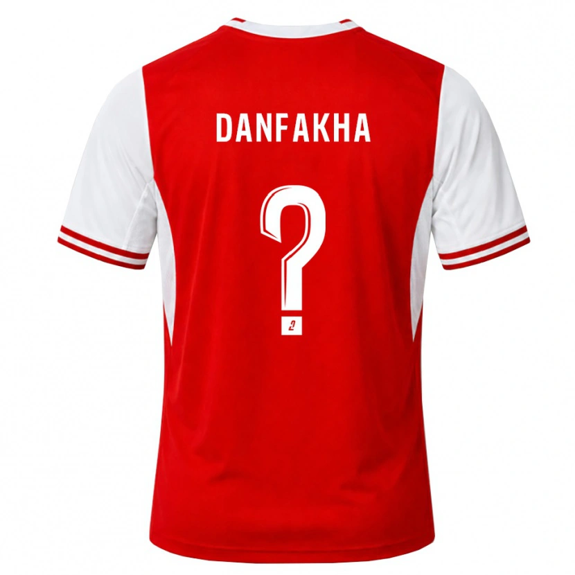 Danxen Kinderen Dialla Danfakha #0 Rood Wit Thuisshirt Thuistenue 2026/27 T-Shirt