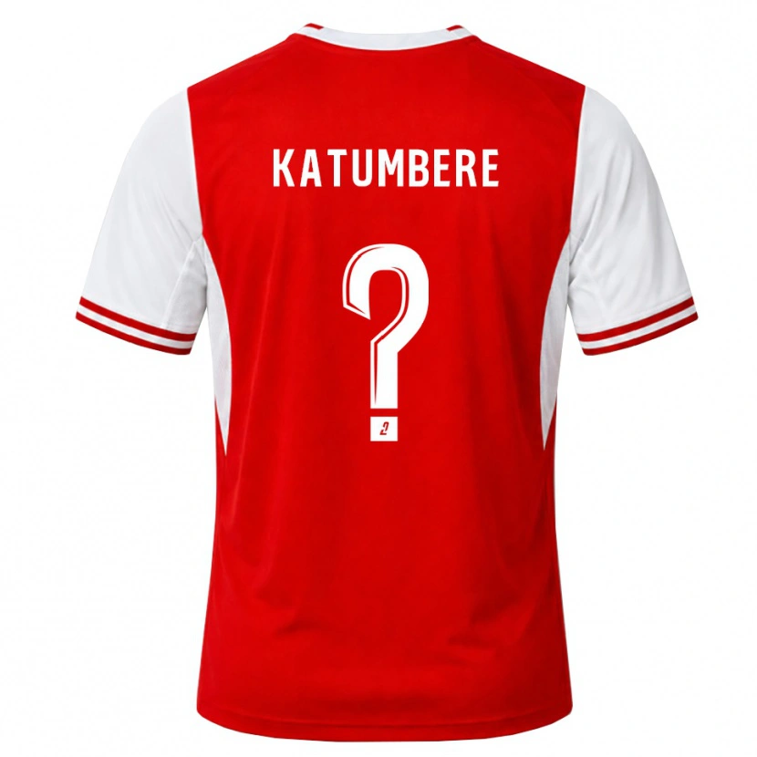 Danxen Kinderen Noah Katumbere #0 Rood Wit Thuisshirt Thuistenue 2026/27 T-Shirt