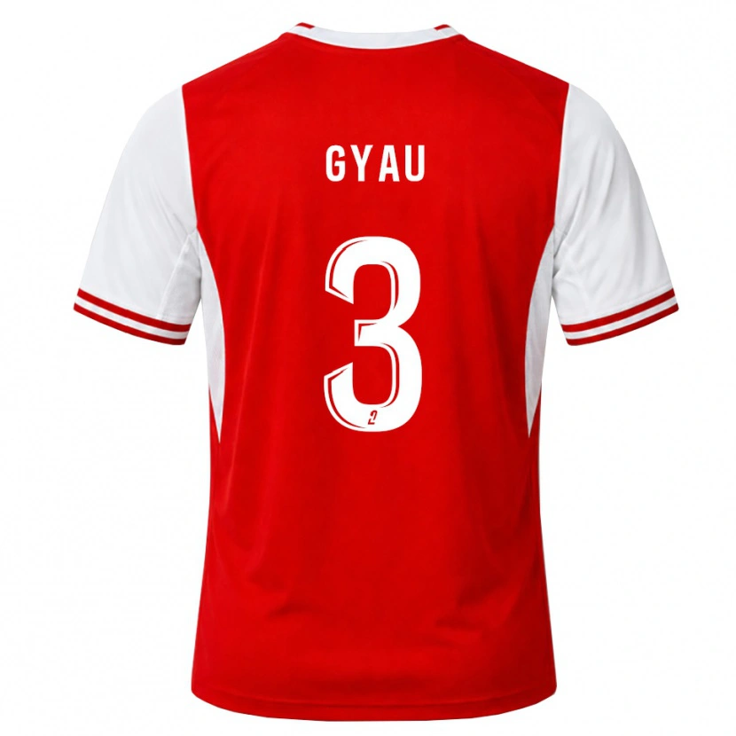 Danxen Kinderen Mia Gyau #3 Rood Wit Thuisshirt Thuistenue 2026/27 T-Shirt