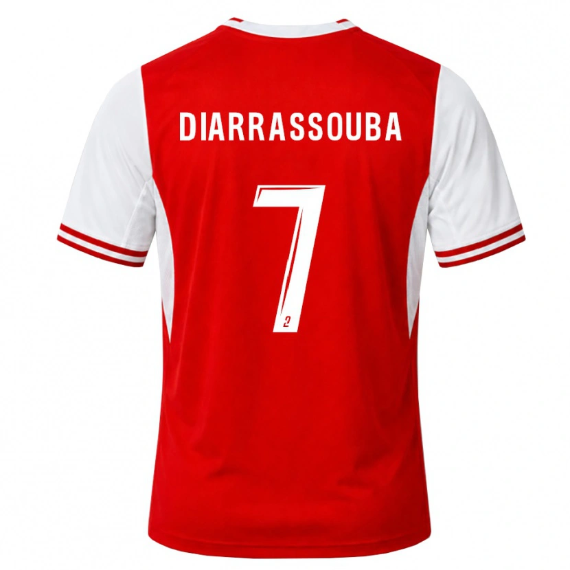 Danxen Kinderen Tidiane Diarrassouba #7 Rood Wit Thuisshirt Thuistenue 2026/27 T-Shirt