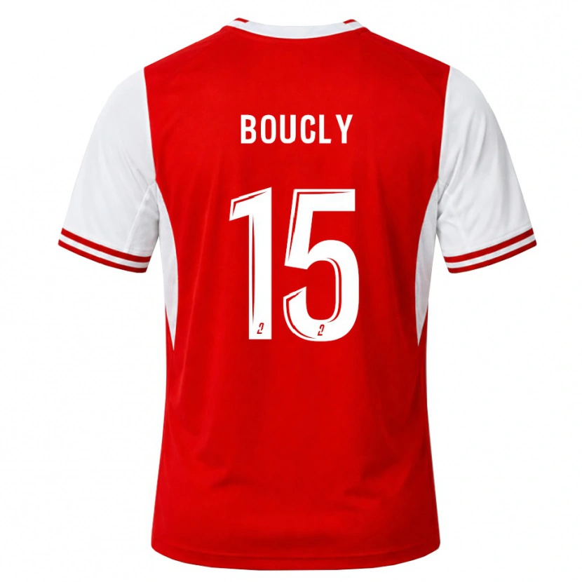 Danxen Kinderen Maïté Boucly #15 Rood Wit Thuisshirt Thuistenue 2026/27 T-Shirt