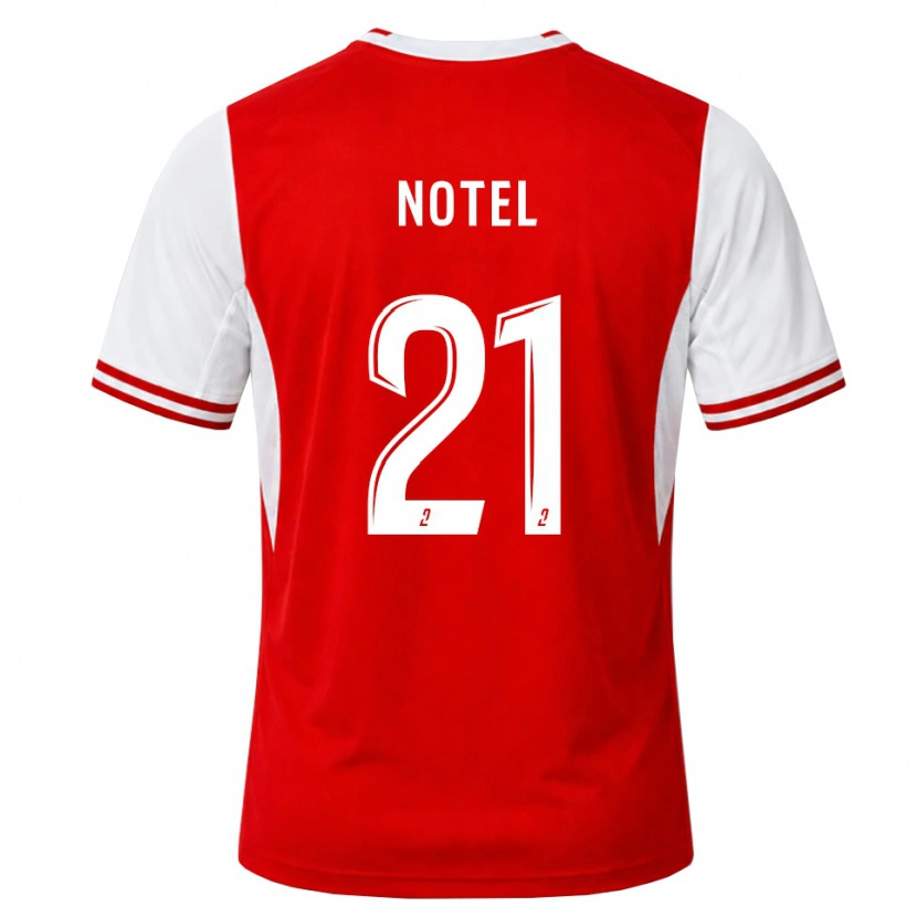 Danxen Kinderen Lea Notel #21 Rood Wit Thuisshirt Thuistenue 2026/27 T-Shirt