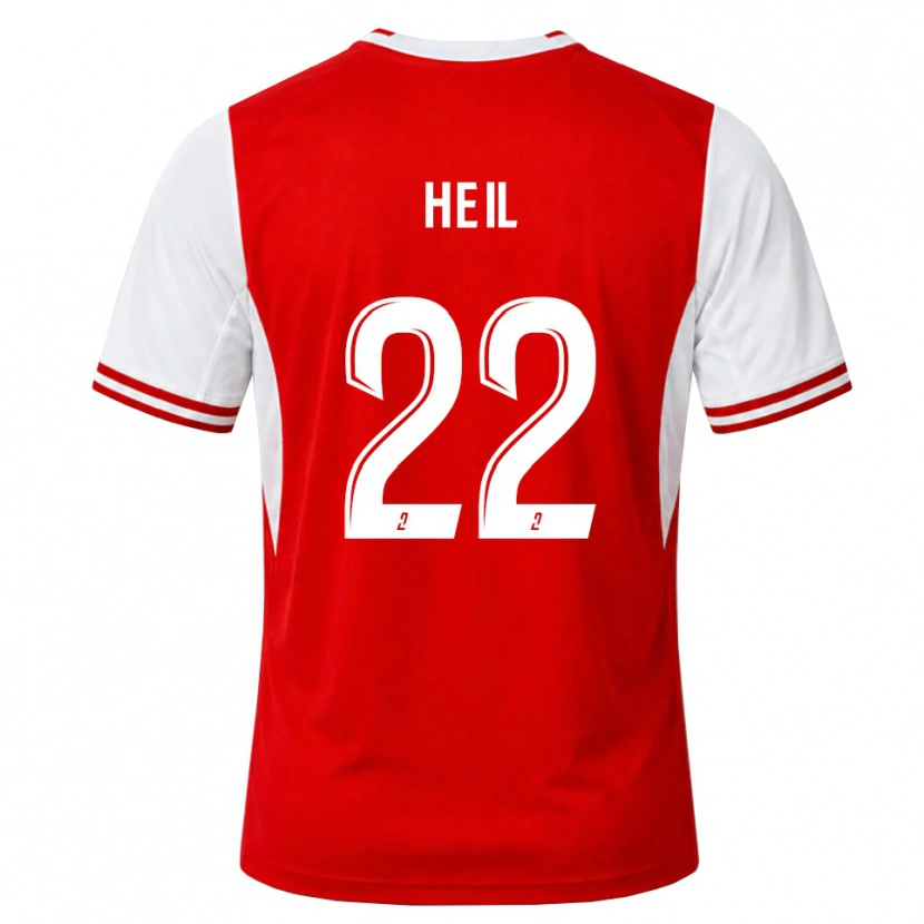 Danxen Kinderen Manon Heil #22 Rood Wit Thuisshirt Thuistenue 2026/27 T-Shirt
