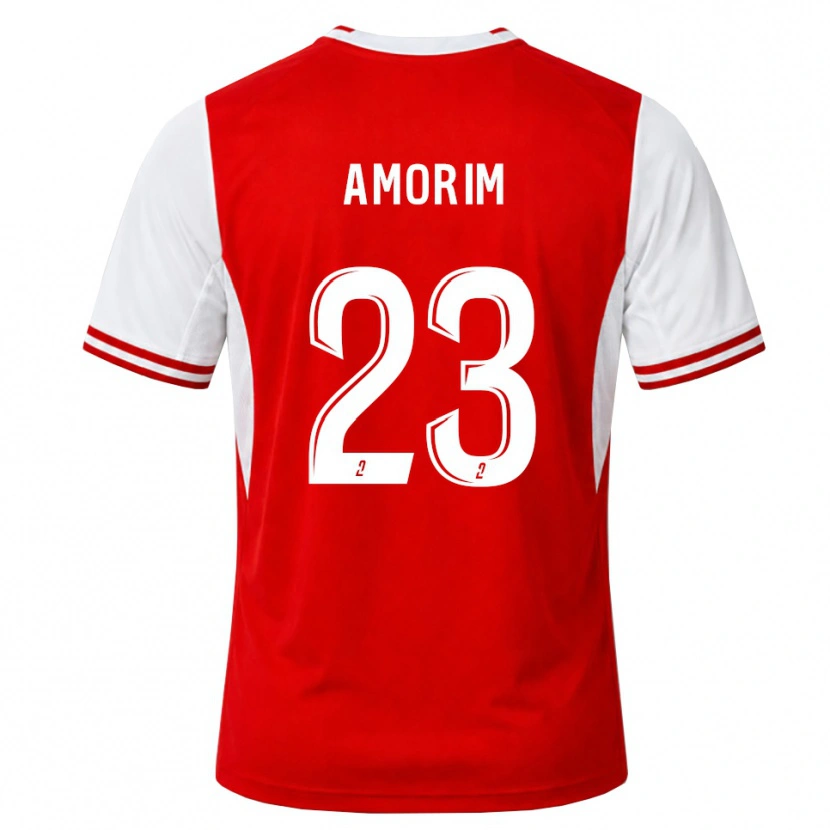 Danxen Kinderen Théo Amorim #23 Rood Wit Thuisshirt Thuistenue 2026/27 T-Shirt