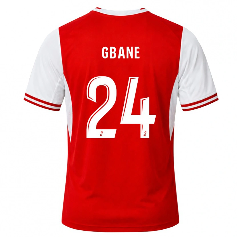 Danxen Kinderen Mory Gbane #24 Rood Wit Thuisshirt Thuistenue 2026/27 T-Shirt
