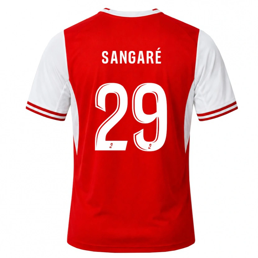 Danxen Kinderen Hawa Sangaré #29 Rood Wit Thuisshirt Thuistenue 2026/27 T-Shirt