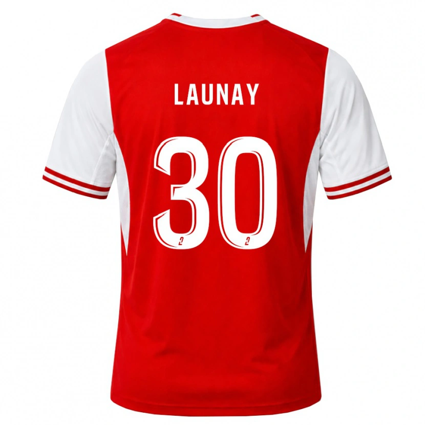 Danxen Kinderen Elisa Launay #30 Rood Wit Thuisshirt Thuistenue 2026/27 T-Shirt
