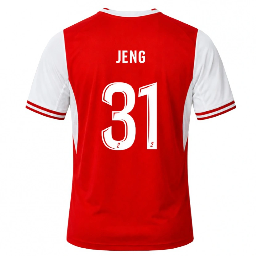 Danxen Kinderen Malcolm Jeng #31 Rood Wit Thuisshirt Thuistenue 2026/27 T-Shirt