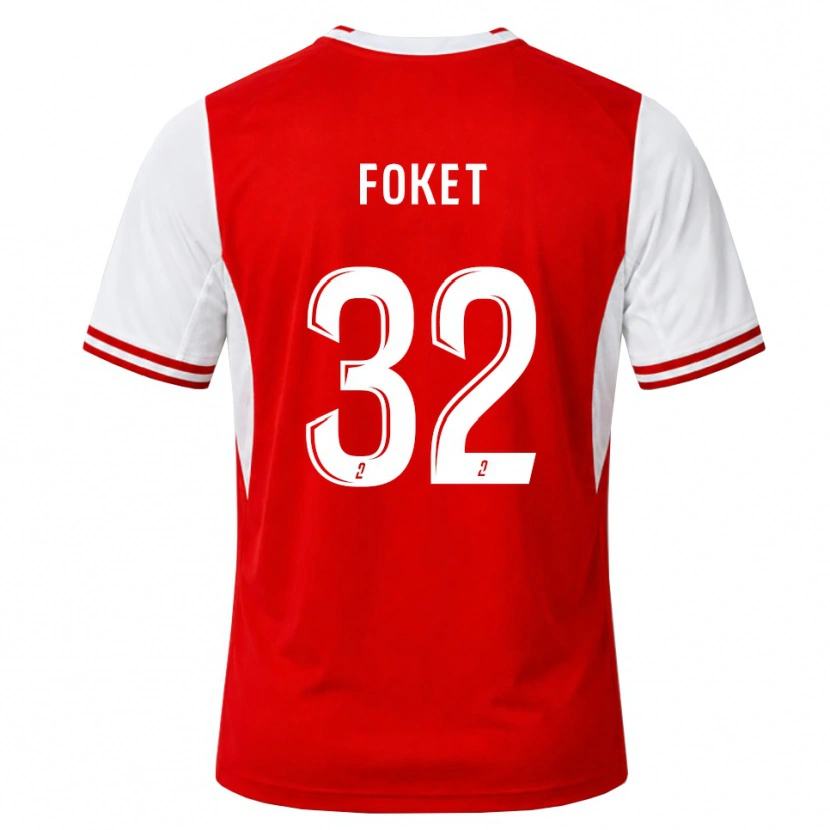 Danxen Kinderen Thomas Foket #32 Rood Wit Thuisshirt Thuistenue 2026/27 T-Shirt