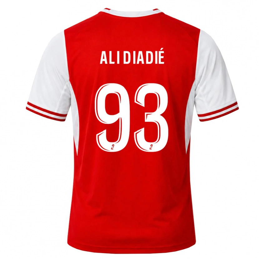 Danxen Kinderen Mohamed Ali Diadié #93 Rood Wit Thuisshirt Thuistenue 2026/27 T-Shirt