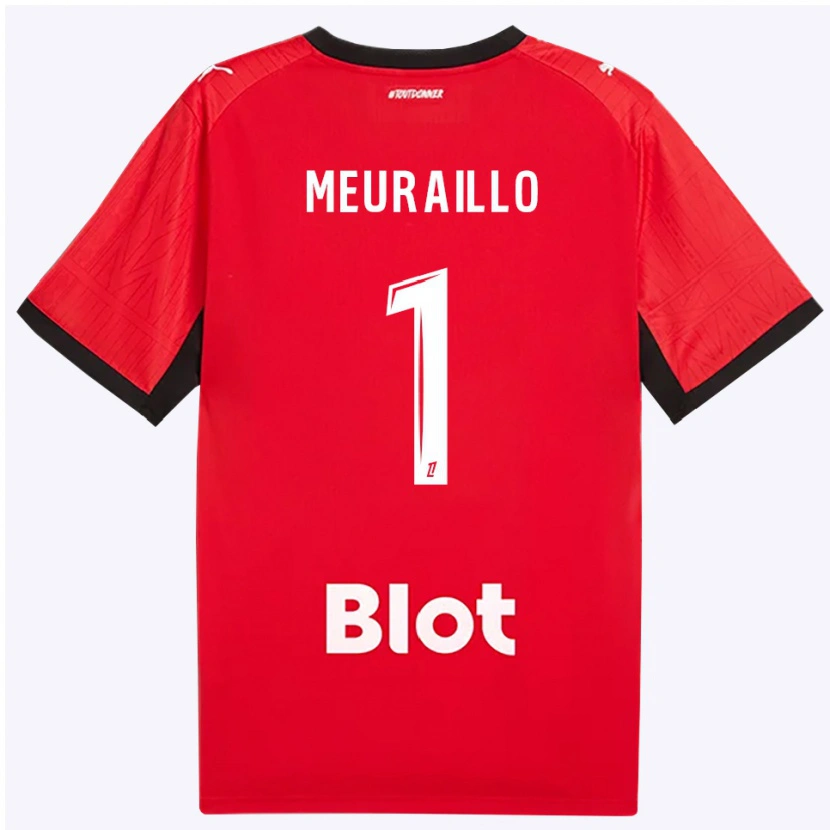 Danxen Kinderen Thâo Mouapa Mwa Meuraillo #1 Rood Zwart Wit Thuisshirt Thuistenue 2026/27 T-Shirt