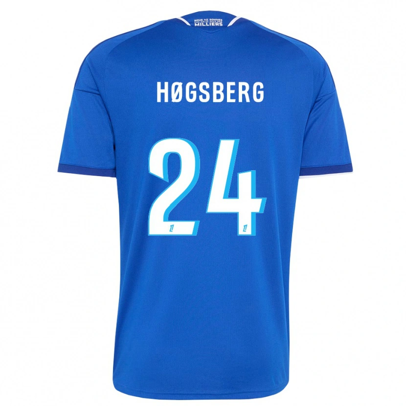 Danxen Kinderen Lucas Høgsberg #24 Koninklijk Blauw Wit Thuisshirt Thuistenue 2026/27 T-Shirt