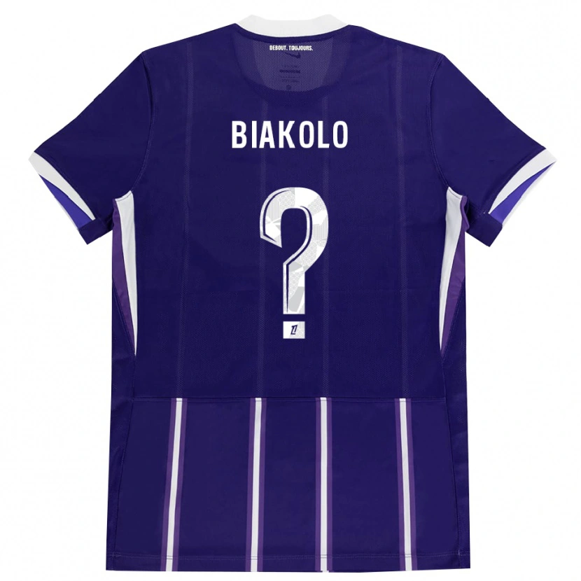 Danxen Kinderen Tony Biakolo #0 Paars Wit Thuisshirt Thuistenue 2026/27 T-Shirt