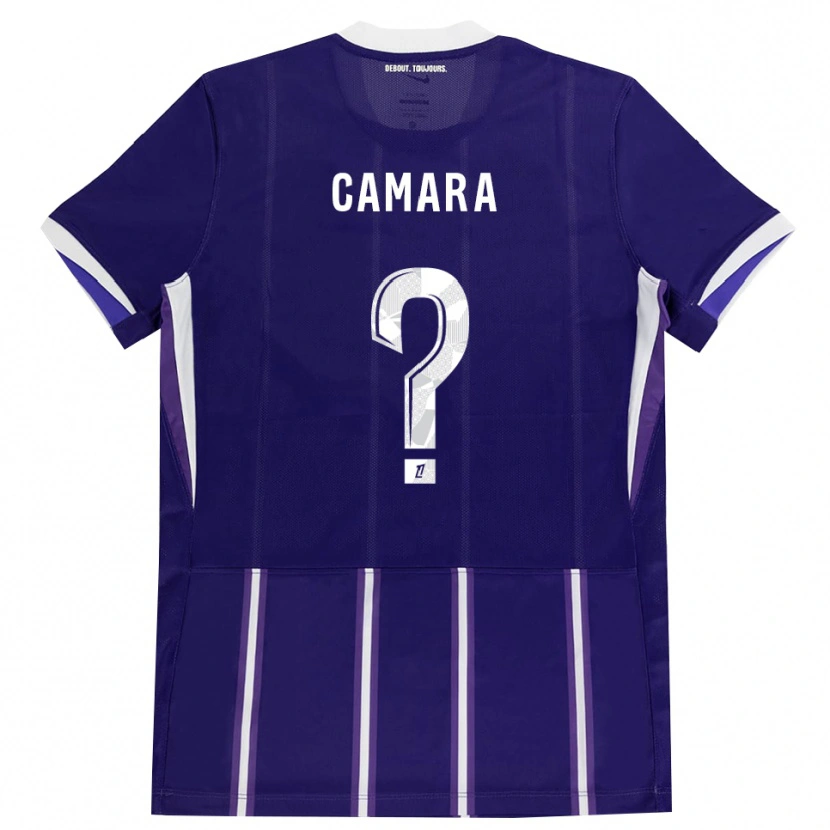 Danxen Kinderen Amadou Camara #0 Paars Wit Thuisshirt Thuistenue 2026/27 T-Shirt