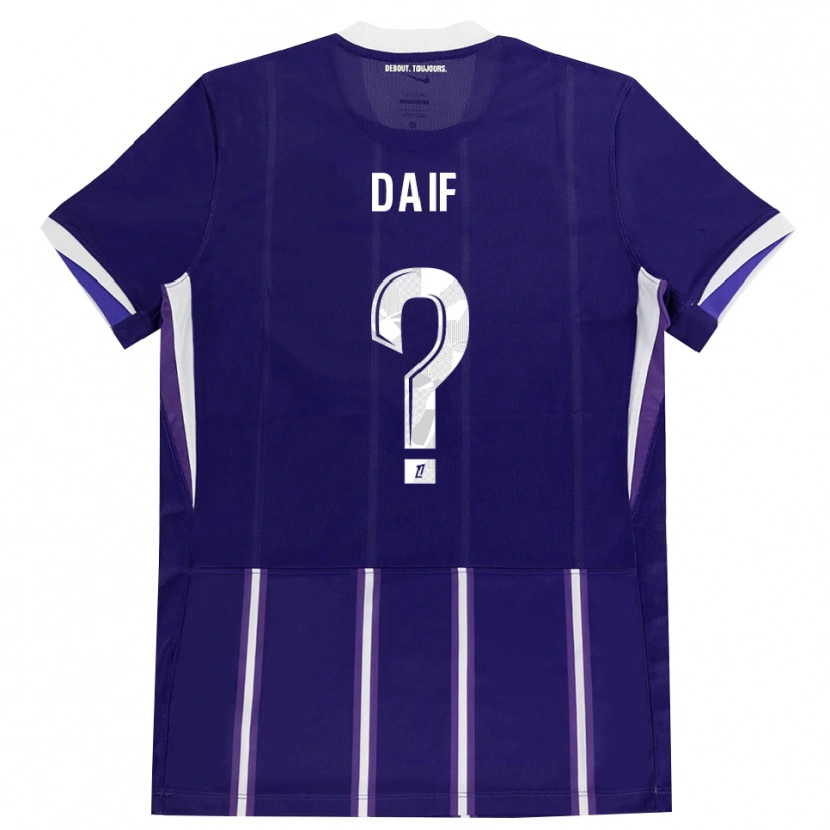 Danxen Kinderen Mouhamed Daif #0 Paars Wit Thuisshirt Thuistenue 2026/27 T-Shirt