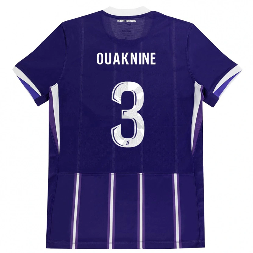 Danxen Kinderen Jules Ouaknine #3 Paars Wit Thuisshirt Thuistenue 2026/27 T-Shirt