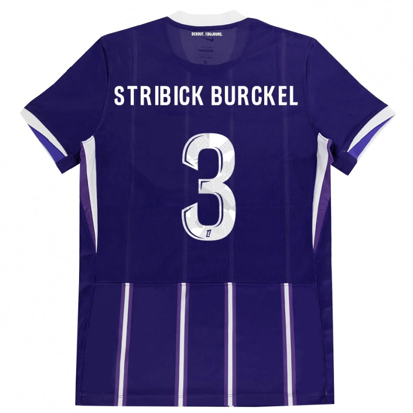 Danxen Kinderen Laetitia Stribick-Burckel #3 Paars Wit Thuisshirt Thuistenue 2026/27 T-Shirt