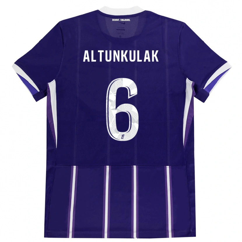 Danxen Kinderen Selen Altunkulak #6 Paars Wit Thuisshirt Thuistenue 2026/27 T-Shirt