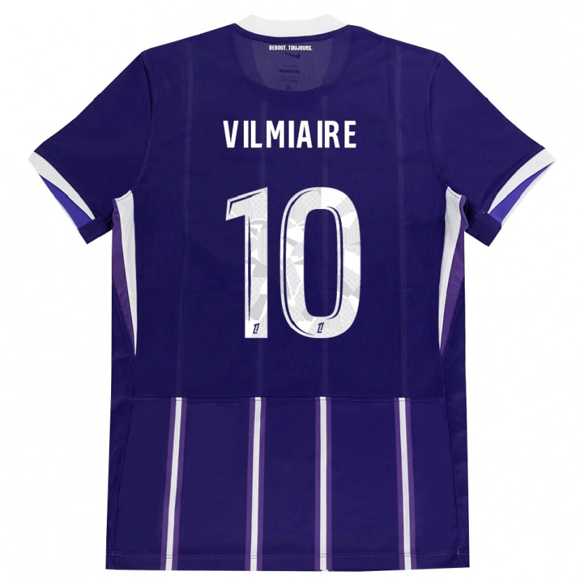 Danxen Kinderen Kelly Vilmiaire #10 Paars Wit Thuisshirt Thuistenue 2026/27 T-Shirt