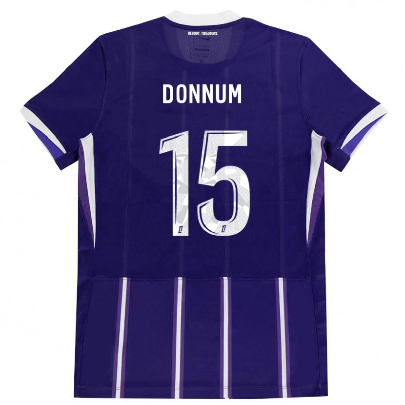 Danxen Kinderen Aron Dønnum #15 Paars Wit Thuisshirt Thuistenue 2026/27 T-Shirt