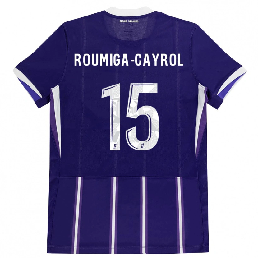 Danxen Kinderen Sonia Roumiga-Cayrol #15 Paars Wit Thuisshirt Thuistenue 2026/27 T-Shirt