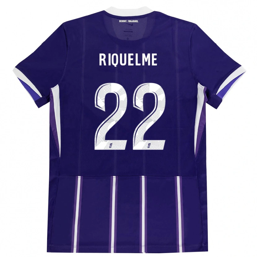 Danxen Kinderen Laura Riquelme #22 Paars Wit Thuisshirt Thuistenue 2026/27 T-Shirt