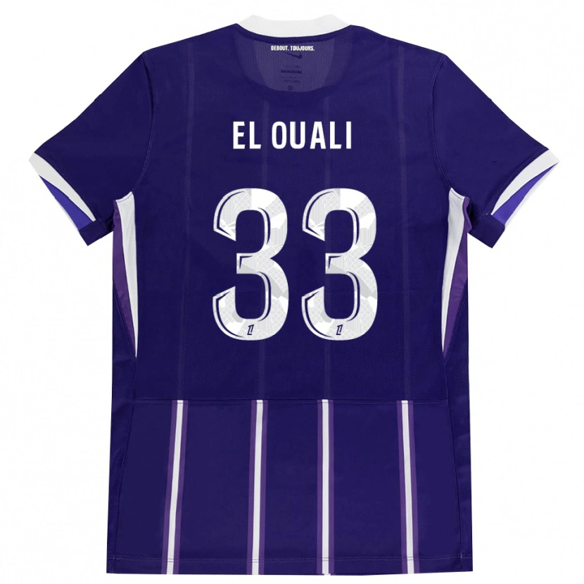 Danxen Kinderen Adam El Ouali #33 Paars Wit Thuisshirt Thuistenue 2026/27 T-Shirt