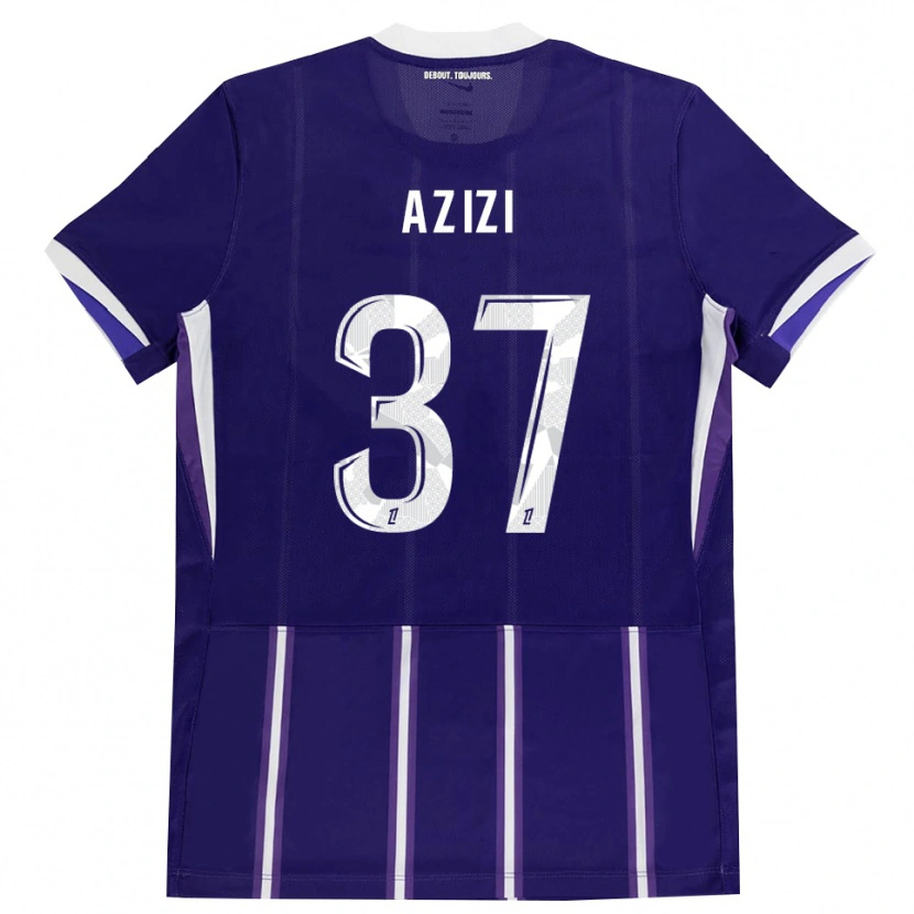 Danxen Kinderen Ilyas Azizi #37 Paars Wit Thuisshirt Thuistenue 2026/27 T-Shirt