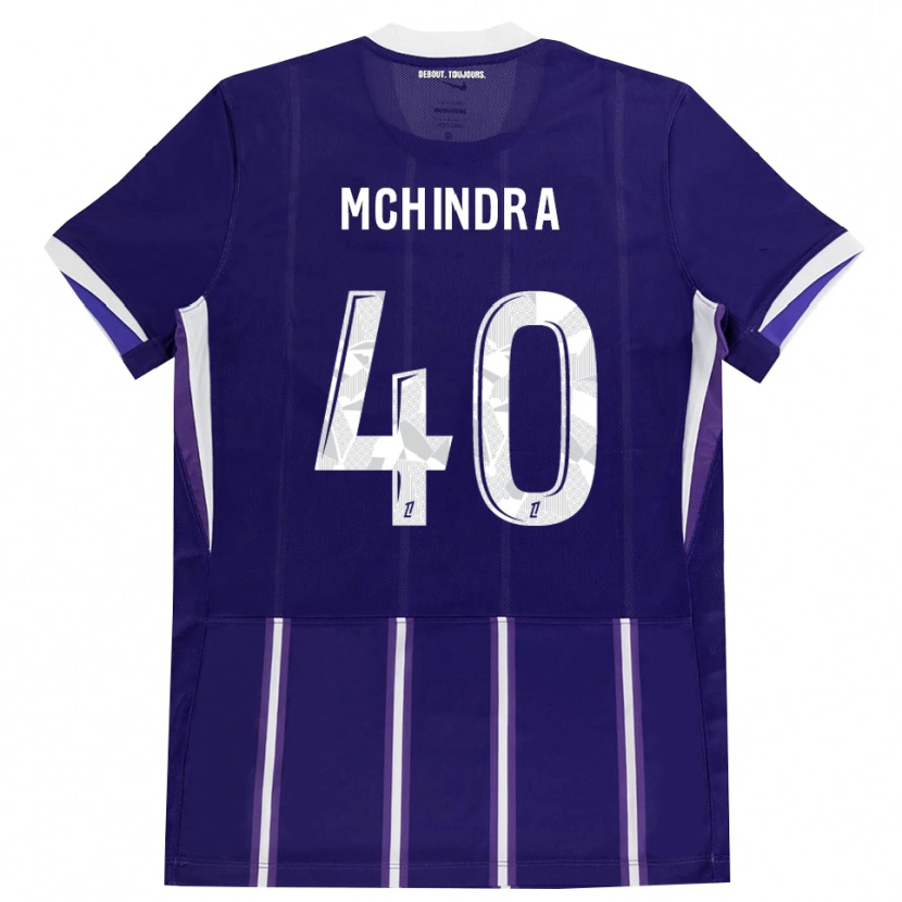 Danxen Kinderen Naime Said Mchindra #40 Paars Wit Thuisshirt Thuistenue 2026/27 T-Shirt