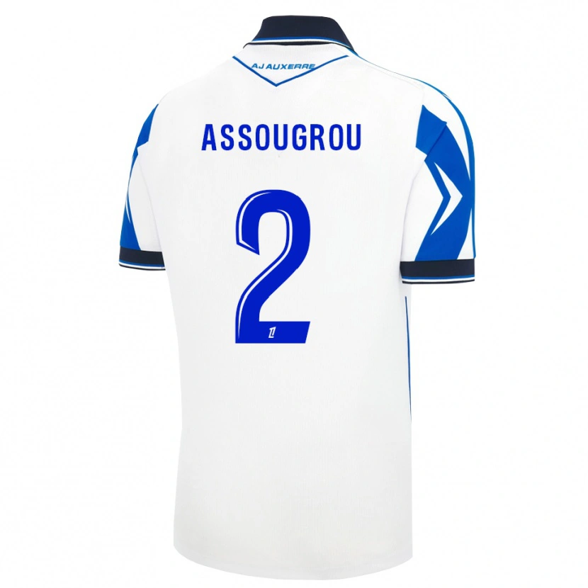 Danxen Kinderen Kiliane Assougrou #2 Zwart Wit Blauw Thuisshirt Thuistenue 2026/27 T-Shirt
