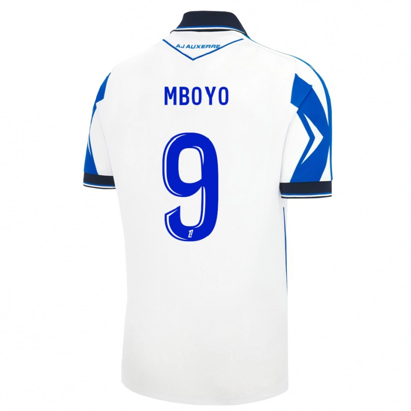 Danxen Kinderen Andy Mboyo #9 Zwart Wit Blauw Thuisshirt Thuistenue 2026/27 T-Shirt