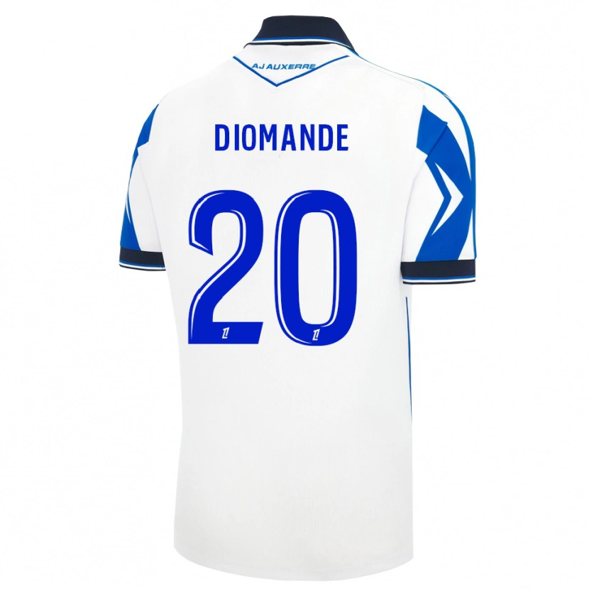 Danxen Kinderen Sinaly Diomandé #20 Zwart Wit Blauw Thuisshirt Thuistenue 2026/27 T-Shirt