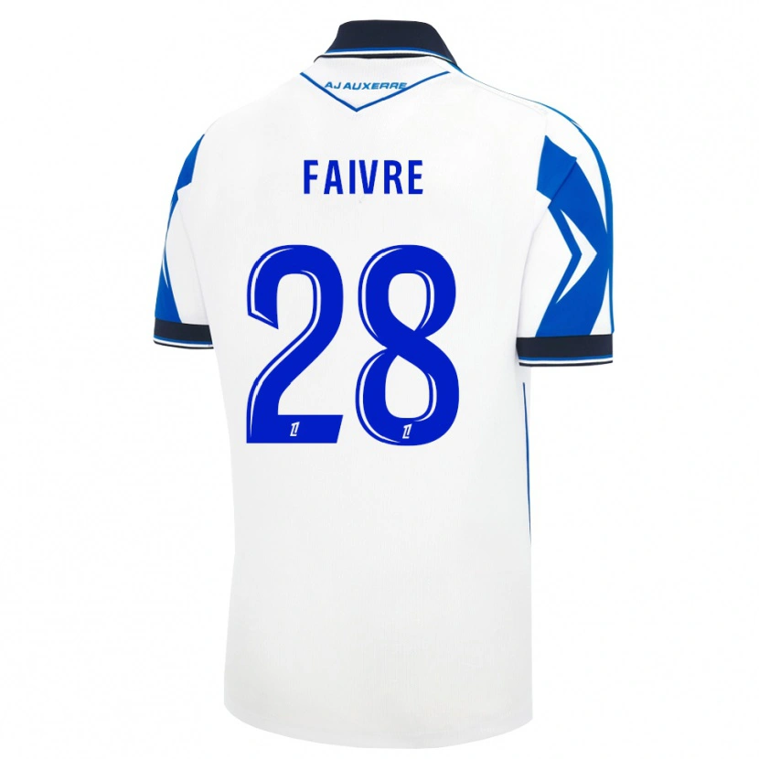 Danxen Kinderen Romain Faivre #28 Zwart Wit Blauw Thuisshirt Thuistenue 2026/27 T-Shirt