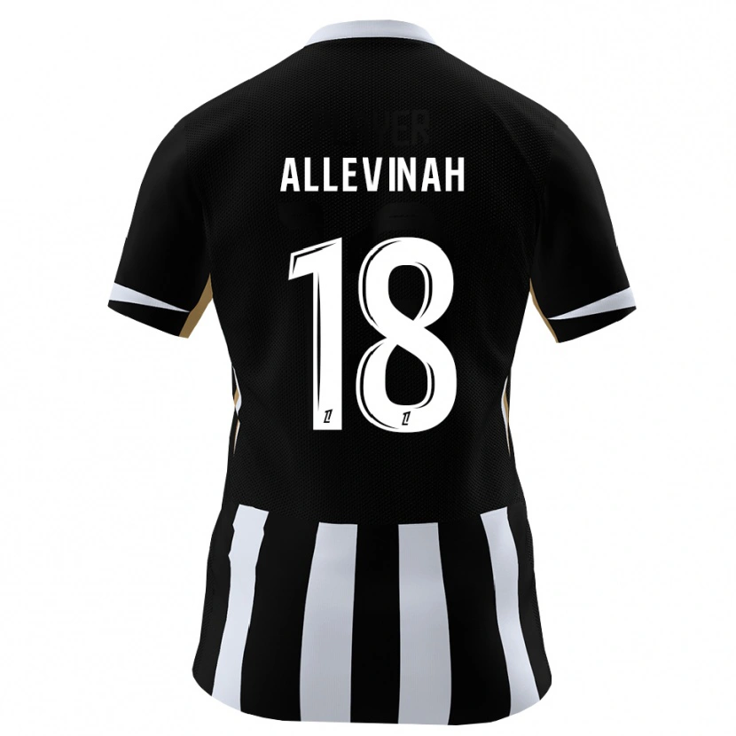 Danxen Kinderen Jim Allevinah #18 Zwart Blauw Thuisshirt Thuistenue 2026/27 T-Shirt