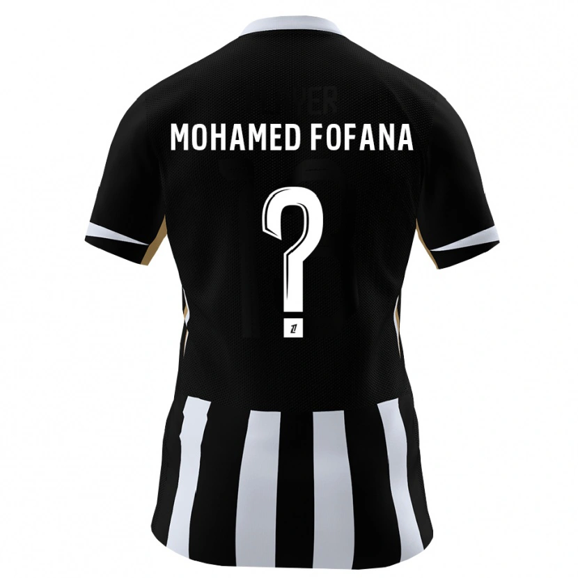 Danxen Kinderen Yanis Mohamed Fofana #0 Zwart Blauw Thuisshirt Thuistenue 2026/27 T-Shirt