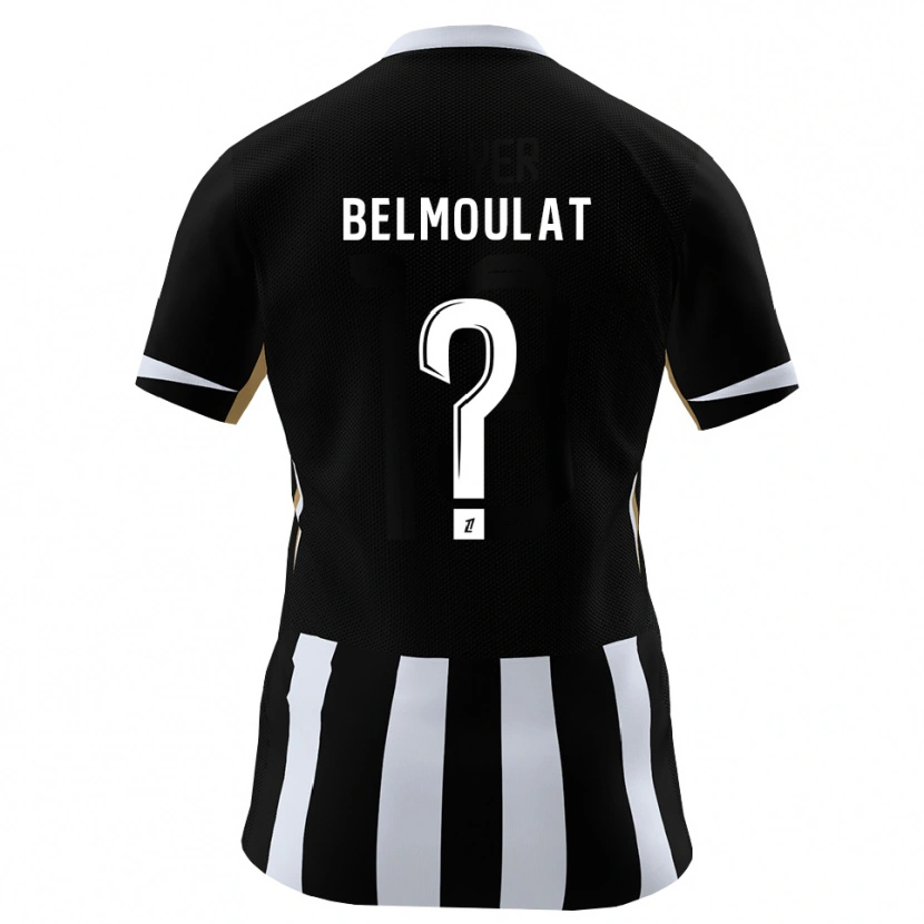 Danxen Kinderen Zinédine Belmoulat #0 Zwart Blauw Thuisshirt Thuistenue 2026/27 T-Shirt