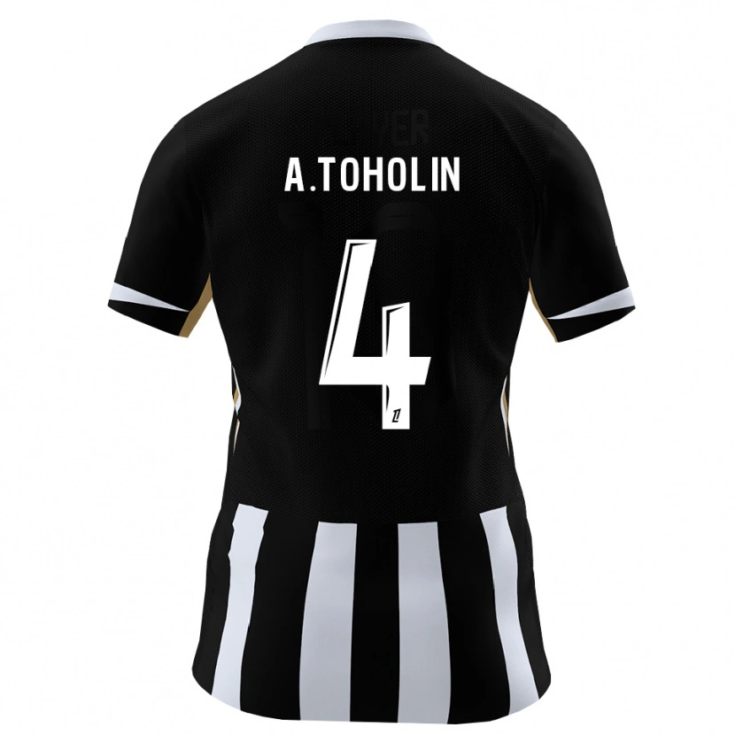Danxen Kinderen Abdine Toholin #4 Zwart Blauw Thuisshirt Thuistenue 2026/27 T-Shirt