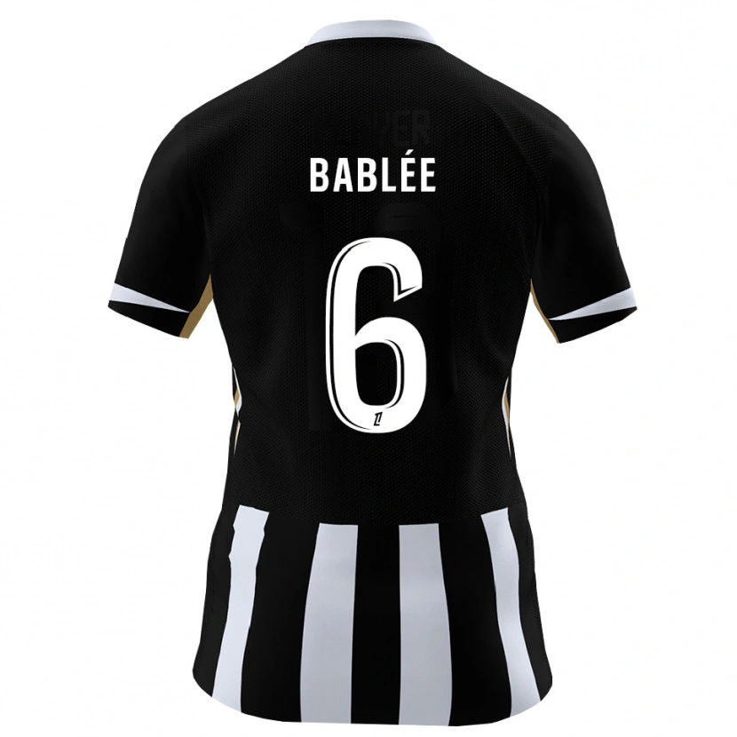 Danxen Kinderen Alix Bablée #6 Zwart Blauw Thuisshirt Thuistenue 2026/27 T-Shirt