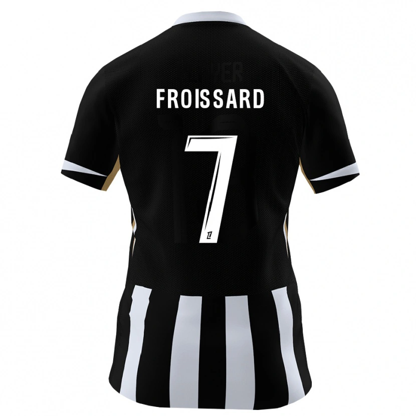 Danxen Kinderen Kévine Froissard #7 Zwart Blauw Thuisshirt Thuistenue 2026/27 T-Shirt