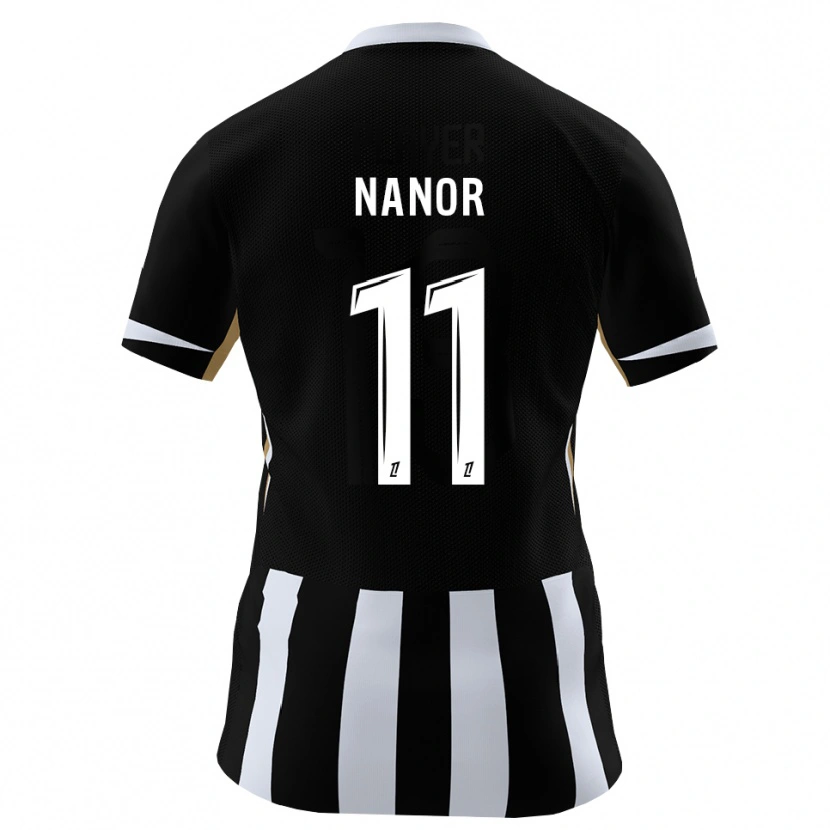 Danxen Kinderen Enzo Nanor #11 Zwart Blauw Thuisshirt Thuistenue 2026/27 T-Shirt