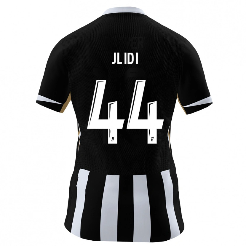 Danxen Kinderen Yahia Jlidi #44 Zwart Blauw Thuisshirt Thuistenue 2026/27 T-Shirt