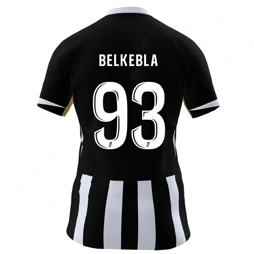 Danxen Kinderen Haris Belkebla #93 Zwart Blauw Thuisshirt Thuistenue 2026/27 T-Shirt